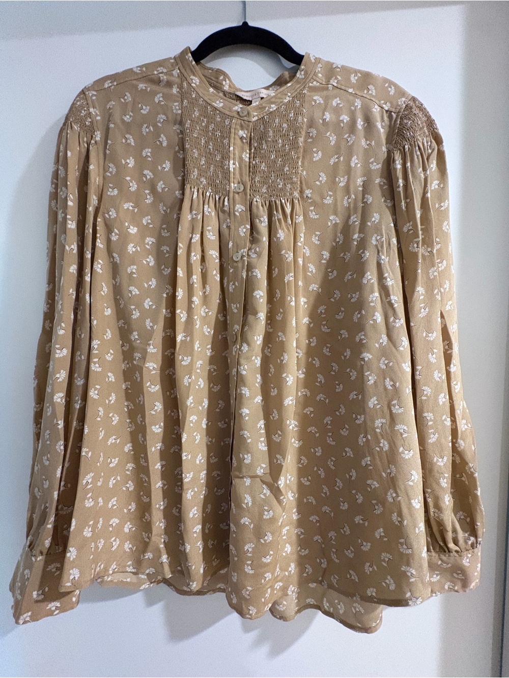 Rebecca Taylor silk floral blouse size XL